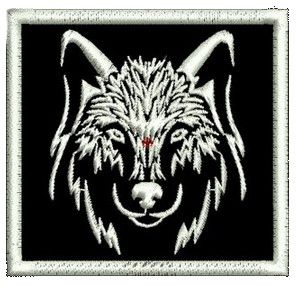 Шеврон Волк 6*6,5см