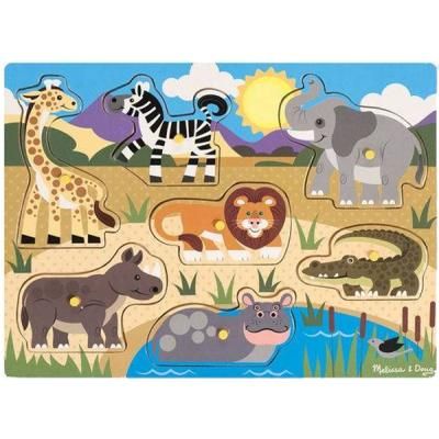 Розвиваюча іграшка Melissa&amp;Doug рамка-вкладиш Сафарі (MD19054)
