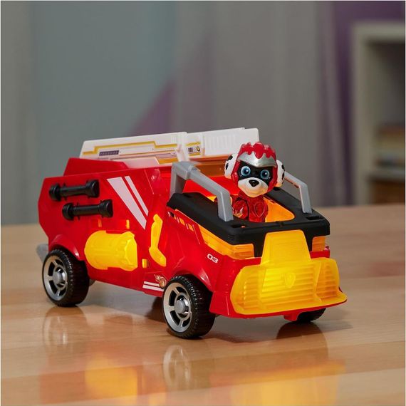 Щенячий Патруль Мегафильм 2023 Пожарная машина и фигурка Маршала Paw Patrol Marshall Mighty Movie Fire Truck | Зображення 4