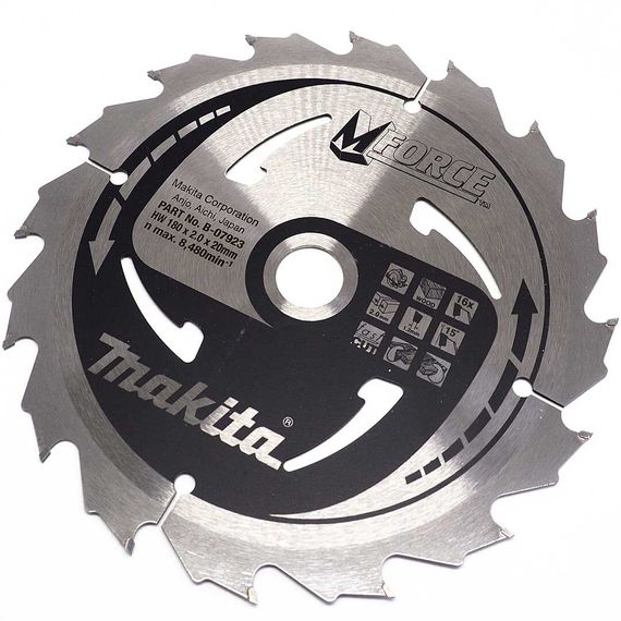 Диск пильный по дереву 180х20 мм 16T Makita M-Force B-07923