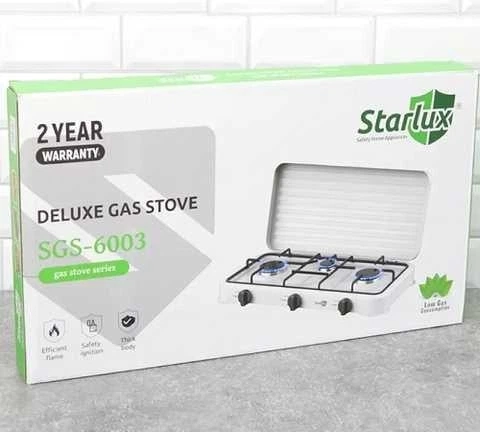 Газова настільна плитка STARLUX SGS-6003 портативна одноконфорочна для дому, дачі та подорожей | Зображення 2