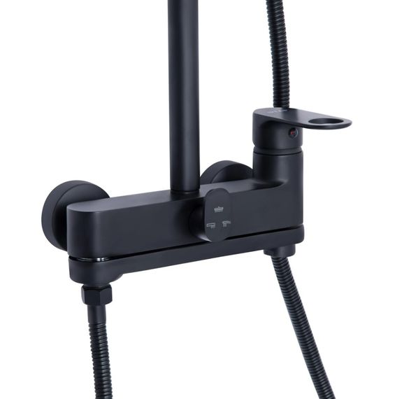 Душова система універсальна Qtap Jay Black Matt з виливом QTJAY111BLM45549 | Зображення 8