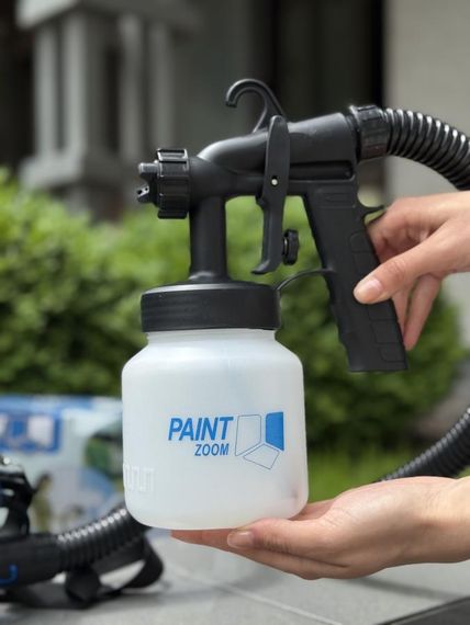 Профессиональный краскопульт Paint Zoom 650 Вт электрический распылитель краски для стен потолка дерева | Зображення 2