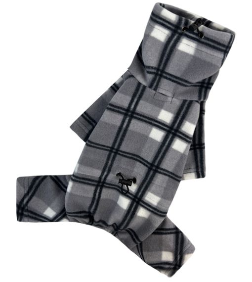 Костюм флiс картатий сірий D-206 | Зображення 1