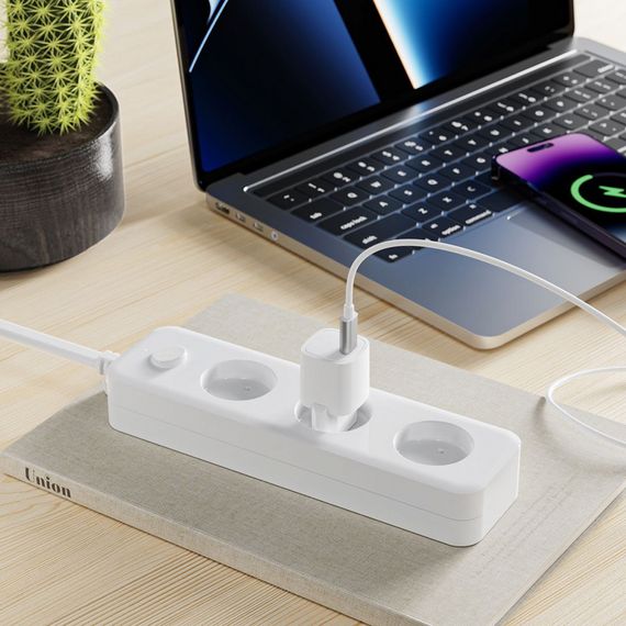 Мережева зарядка Proove Silicone Power 20W (Type-C), Білий | Зображення 8