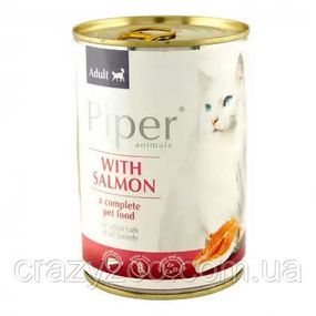 Влажный корм для котов Dolina Noteci Piper Salmon с лососем 400 г DN152-302186
