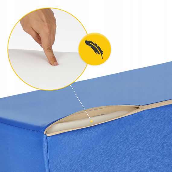 Клин для реабілітації та масажу 4FIZJO 54 x 22 x 12 см Blue (P-5905973403023) | Зображення 4