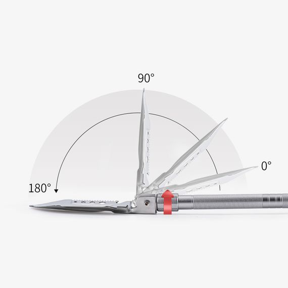 Лопата Naturehike Multifunctional outdoor shovel NH20GJ002, сріблястий | Зображення 2