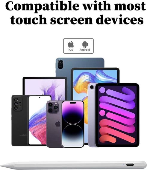 Стилус Dinow для iPad, універсальна ручка для планшета, стилус для планшета, сенсорна ручка для iPad | Зображення 1