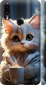 Чохол на Meizu Note 9 Білий кіт "5646m-1689-2448"