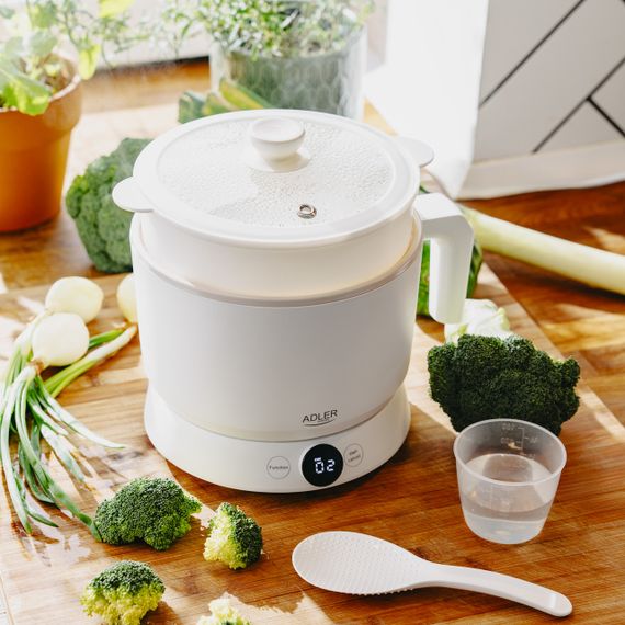 Мультиварка 1 л 800 Вт Adler AD 6422, 4 режими, пароварка | Зображення 8