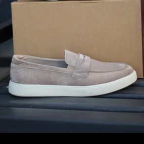 Мужские бежевые лоферы 43 размер