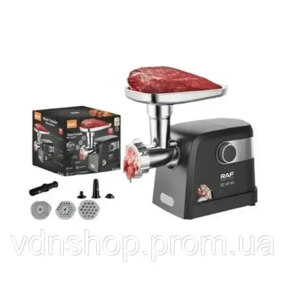 М'ясорубка настільна побутова 1000Вт, RAF R 3362 / Електром'ясорубка кухонна