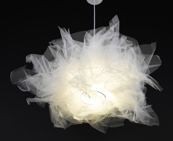 Люстра підвісна на 1 лампочку 27310 Білий 30-100х68х68 см. | Зображення 5