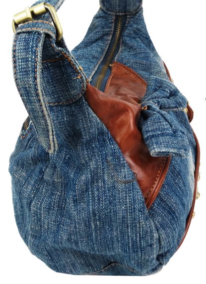 Жіноча джинсова сумка  Fashion jeans bag синя | Зображення 7