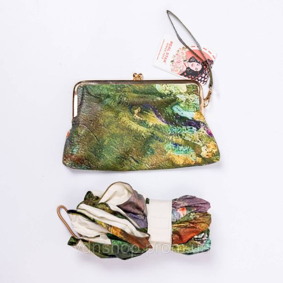 Зонт механический "Водные лилии" Моне прочный надежный из полиэстера диаметр 91 см HP-23-1GR