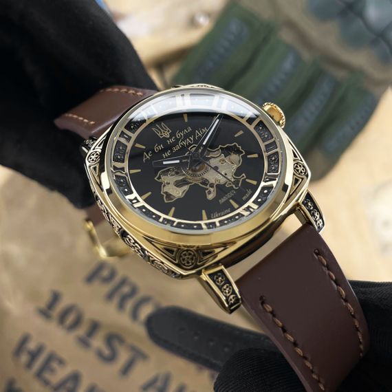 Жіночий годинник Awarder 021 Де би не була Gold-Black-Brown | Зображення 4
