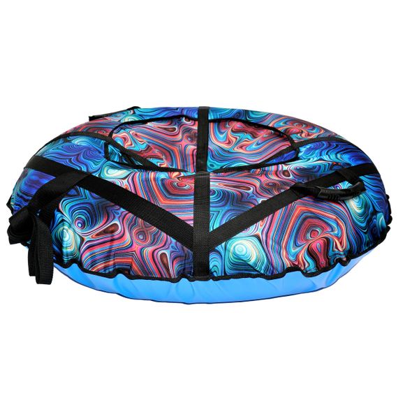 Тюбінг для катання по снігу 100 см "калейдоскоп" (Оксфорд, ПВХ) санки ватрушка | Зображення 2