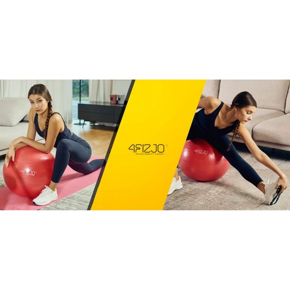 М'яч для фітнесу (фітбол) 4FIZJO 55 см Anti-Burst Red 4FJ0031 (P-5907222931509) | Зображення 4