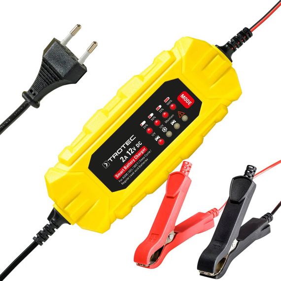 Зарядний пристрій для автомобільного акумулятора Trotec PBCS 2A, 12V, 4-60Ah (4675000001) | Зображення 2