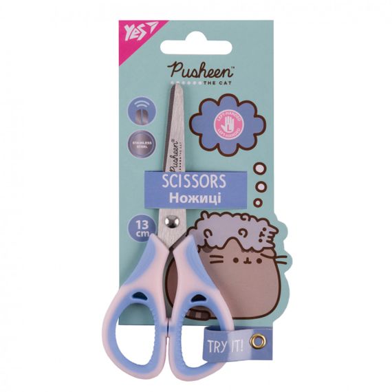 Ножиці канцелярські для шульги YES Pusheen 480467 13 см