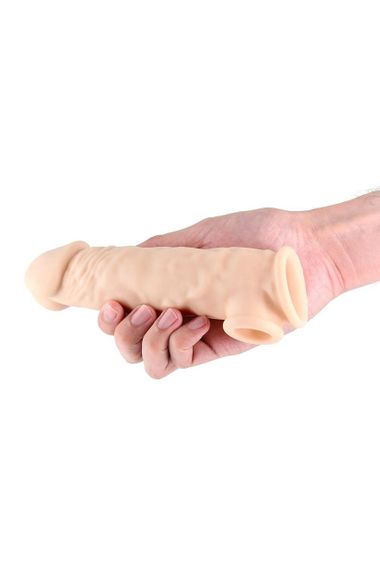 Насадка на пеніс NS Novelties Renegade бежева, 18.6 см Sex Aura | Зображення 2