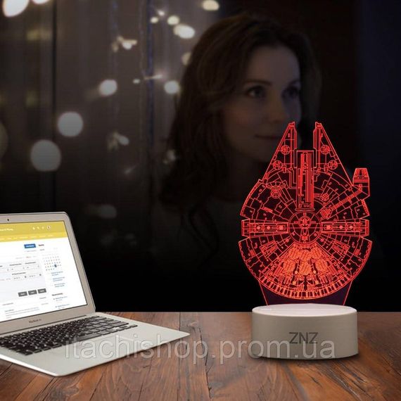 3D LED Нічник Світильник 16 кольорів Star Wars / Зоряні війни пульт ДК/Змінні персонажі | Зображення 3
