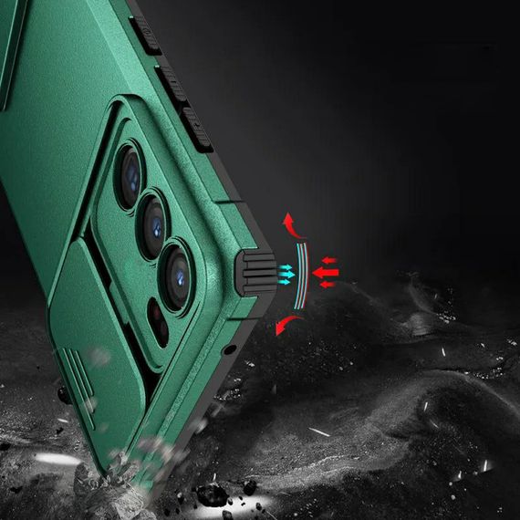 Чохол Kickstand із захистом камери для Oppo A16 / A54s колір Зелений | Зображення 2
