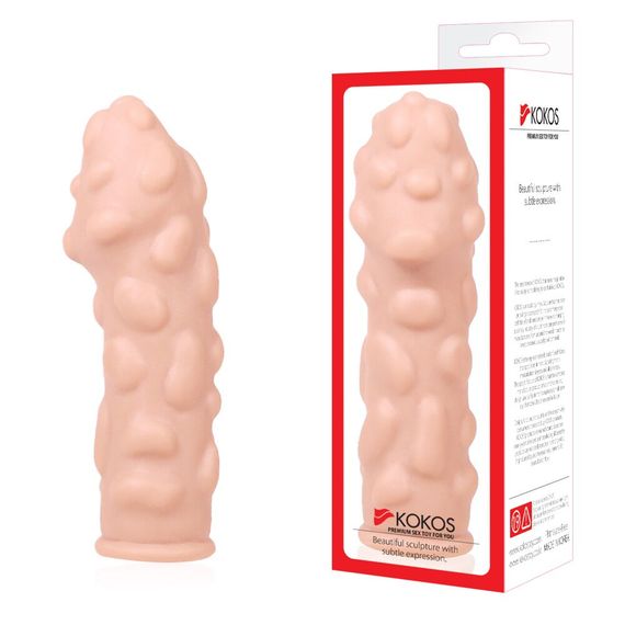 Насадка на член Kokos Extreme Sleeve ES.11 розмір M, потовщувальна, стимулюючий рельєф | Зображення 2