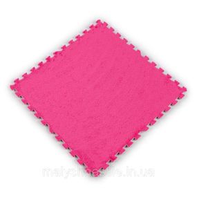 Пол-пазл плюшевый РОЗОВЫЙ 60*60*1cm (D) SW-00002093