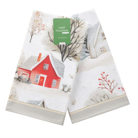 Набір рушників Home Line 129719  40x60  Напівпанамський; Бавовна Принт