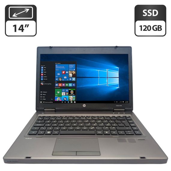 Ноутбук HP ProBook 6460b / 14" (1366x768) TN / Intel Core i3-2310M (2 (4) ядра по 2.1 GHz) / 8 GB DDR3 / 120 GB SSD / Intel HD Graphics 3000 / WebCam / DVD-ROM б/у