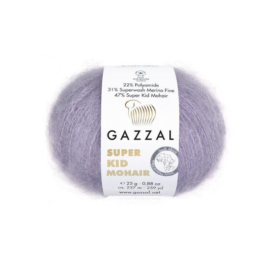 Super Kid Mohair № 13 (Marrido-Gazzal) Турецька пряжа для в'язання нитки кід мохер 64413 | Зображення 2
