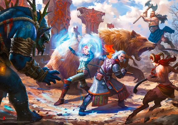 Пазл GoodLoot Witcher: Geralt &amp; Triss in Battle puzzles 1000 ел. (5908305233619) | Зображення 2