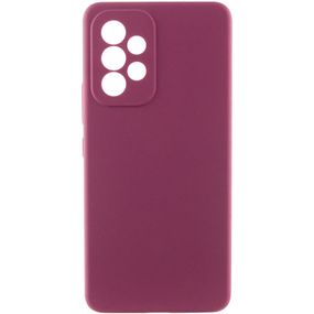 Чохол Silicone Cover Lakshmi Full Camera (AAA) для Samsung Galaxy A13 4G Бордовий / Plum