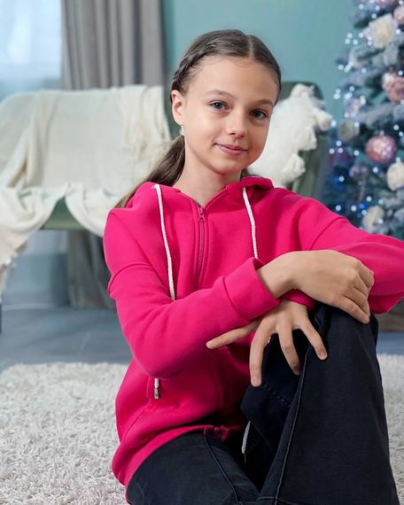 Худі для дівчинки (підлітковий) Носи своє 152 Малиновий (p-12078-133858) | Зображення 5