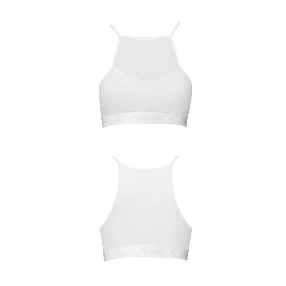 Спортивний топ з прозорою вставкою Passion PS006 TOP white, size L | Зображення 3