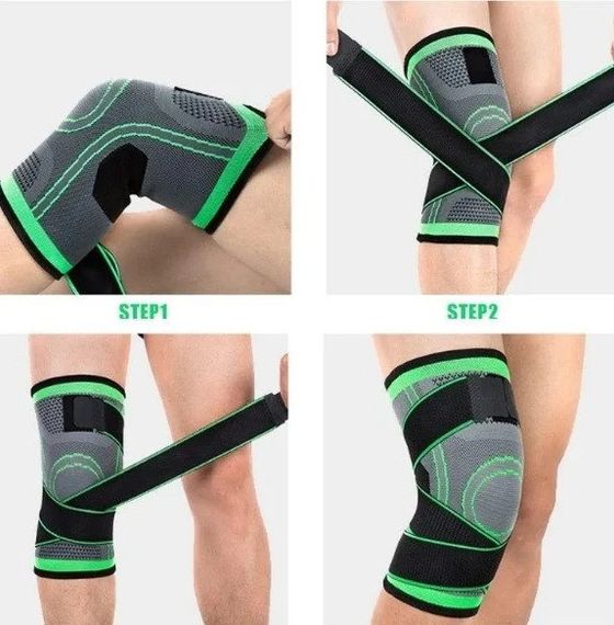 Наколінник еластичний бандаж на коліно компресійний Knee Support WN-26 спортивний з гумками, ортез | Зображення 8