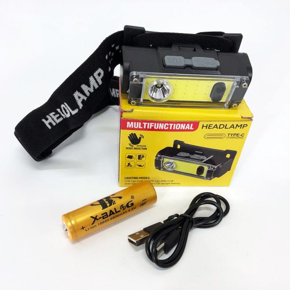 Фонарик на голову с зарядкой, Фонарь на голову для рыбалки, Налобный фонарь для рыбалки кемпинга CH-38