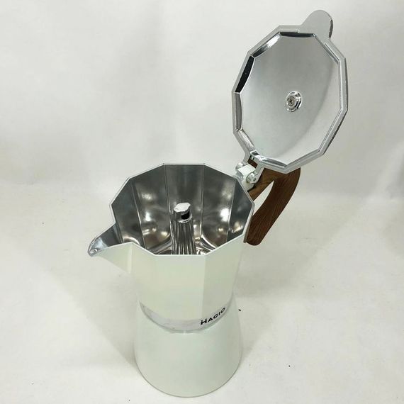 Гейзерна кавоварка Magio MG-1009 450 мл, гейзерна турка для кави, кавоварка гейзерного типу | Зображення 8