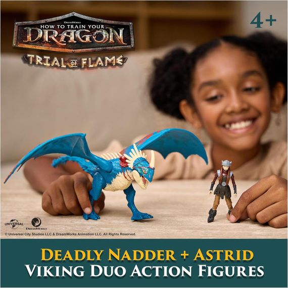 Игровой набор Dreamworks Dragons Как приручить дракона Злобный Змеевик и всадница Астрид | Зображення 5
