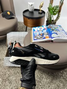 Кроссовки R1e1ebok Classic Leather Hexalite Black Grey Beige , Вьетнам 42 26.5