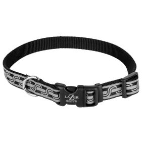 Ошейник светоотражающий для собак Coastal Lazer Brite Reflective Collar, 30-46 см, черный