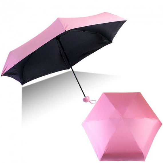Кишенькова парасолька, Capsule umbrella, Парасолька маленька, Парасолька umbrella, Парасолька для дівчат. SY-706 Колір: рожевий | Зображення 9