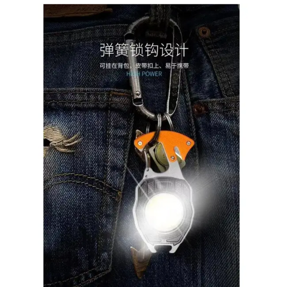 Ультрамалий мінісвітлодіодний ліхтарик брелок для ключів із карабіном 5147 мінісвітлодіодний ліхтарик брелок  знижка | Зображення 7