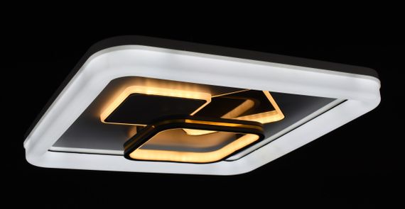 Люстра світлодіодна стельова LED світильник для квартири на стелю лед 27824 Білий 7х46х46 см. | Зображення 5