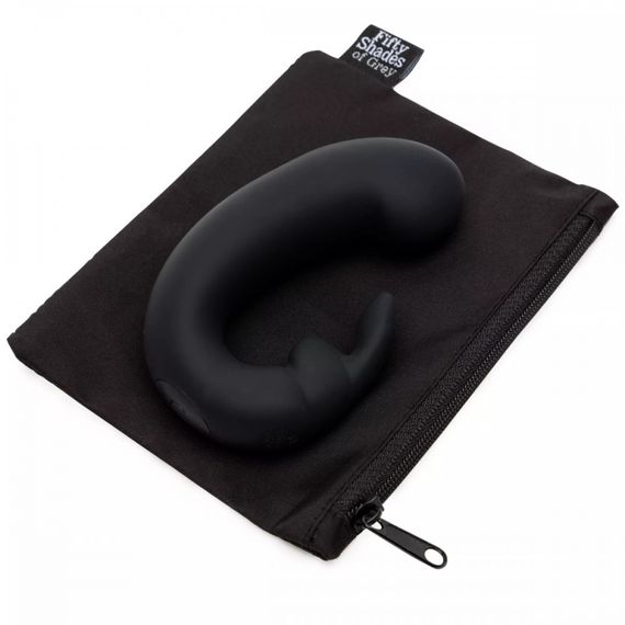 Подвійний вібратор кролик Fifty Shades of Grey Sensation Rechargeable G-Spot Rabbit Vibrator Sex Aura | Зображення 3