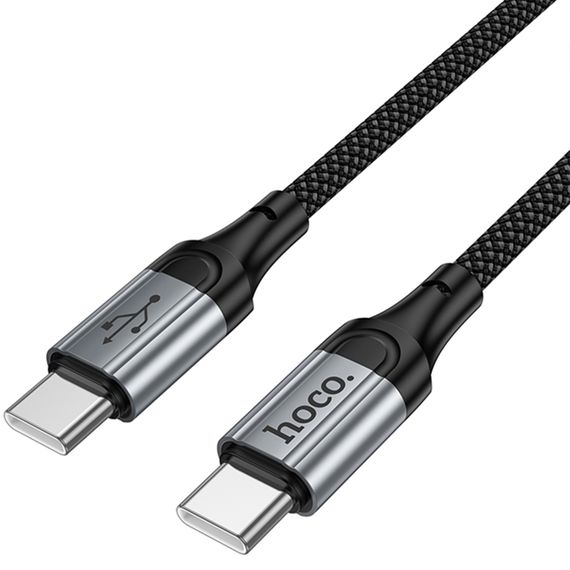 Дата кабель Hoco X121 Nuevo Type-C to Type-C 60W (1.5m) Black | Зображення 4