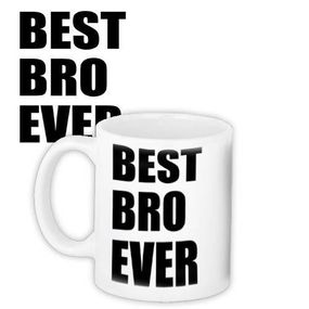 Чашка з принтом Best ever bro (брату) 330 мл (KR_DBL037)