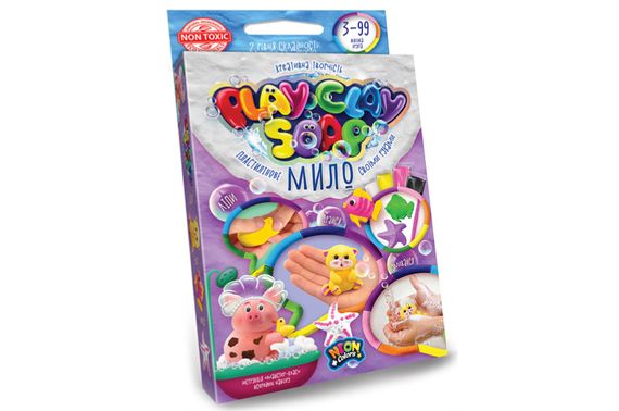 Набір для творчості PCS-02-01U,02U,03U,04U "Пластилінове Мило "PLAY CLAY SOAP" малий DANKO | Зображення 4